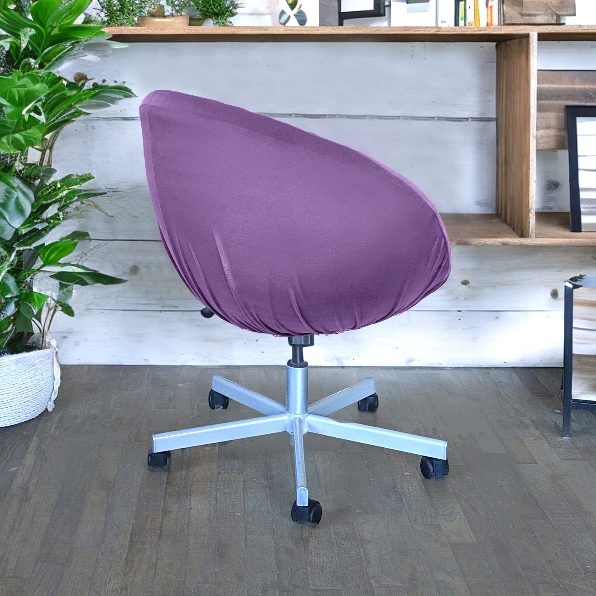 Rockin Cushions IKEA Skruvsta Purple Velvet IKEA SKRUVSTA Chair Slip Cover